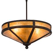 Meyda Tiffany Craftsman Prime 2 Light 16" Wide Pendant - Oil Rubbed Bronze Finish Oil Rubbed Bronze