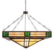 Meyda Tiffany Bungalow 8 Light 68" Wide Pendant Timeless Bronze