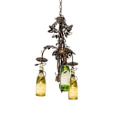 Meyda Tiffany Tuscan Vineyard 3 Light 18" Wide Multi Light Pendant Antique Copper / Custom