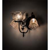Meyda Tiffany Revival 3 Light 11" Tall Wall Sconce Craftsman Brown
