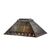Meyda Tiffany Jeweled Peacock 7" Tall Lamp Shade N/A
