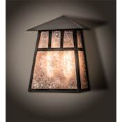Meyda Tiffany Stillwater Double Bar Mission 2 Light 12" Tall Wall Sconce Craftsman Brown