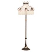 Meyda Tiffany Elizabeth 3 Light 64" Tall Buffet Floor Lamp Mahogany Bronze