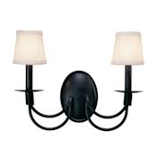 Meyda Tiffany Bell 2 Light 14" Tall Wall Sconce Smoke