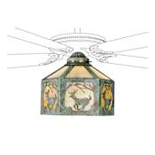 Meyda Tiffany Lone Deer 12" Tall Lamp Shade Verdigris