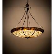 Meyda Tiffany Greenbriar Oak 6 Light 36" Wide Pendant Antique Copper
