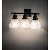 Meyda Tiffany Bungalow 3 Light 10" Tall Wall Sconce Craftsman Brown
