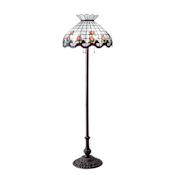 Meyda Tiffany Roseborder 3 Light 62" Tall Buffet Floor Lamp N/A
