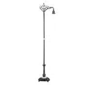 Meyda Tiffany Onnyx 69" Tall Lamp Base Wrought Iron