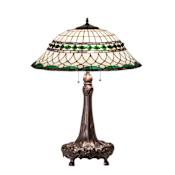 Meyda Tiffany Tiffany Roman 3 Light 31" Tall Buffet Table Lamp Mahogany Bronze