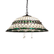 Meyda Tiffany 3 Light 24" Wide Pendant Mahogany Bronze
