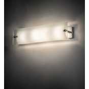 Meyda Tiffany Quadrato 24" Wide Bath Bar Nickel Powder Coat