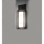 Meyda Tiffany Quadrato 4 Light 33" Tall Wall Sconce Phosphate / Prime / Solar Black
