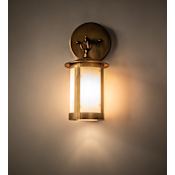 Meyda Tiffany Fulton Prime 12" Tall Wall Sconce Custom Brass
