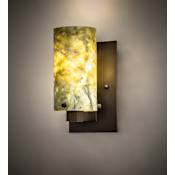 Meyda Tiffany Cilindro Jadestone 9" Tall Wall Sconce Oil Rubbed Bronze