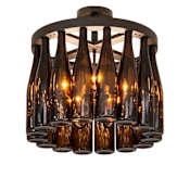 Meyda Tiffany Tuscan Vineyard 5 Light 19" Wide Ring Chandelier Oil Rubbed Bronze