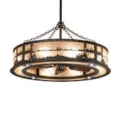 Meyda Tiffany Quiet Pond 30" 5 Blade Indoor Ceiling Fan Oil Rubbed Bronze