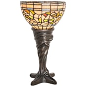 Meyda Tiffany Tiffany Turning Leaf 15" Tall Buffet Table Lamp Mahogany Bronze