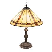 Meyda Tiffany Belvidere 3 Light 23" Tall Buffet Table Lamp Mahogany Bronze