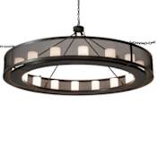 Meyda Tiffany Loxley 16 Light 78" Wide Ring Chandelier Timeless Bronze