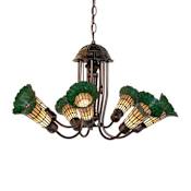 Meyda Tiffany Stained Glass 7 Light 24" Wide Chandelier Mahogany Bronze