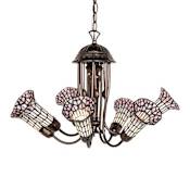 Meyda Tiffany Stained Glass 7 Light 24" Wide Chandelier Mahogany Bronze