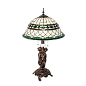 Meyda Tiffany Tiffany Roman 2 Light 28" Tall Buffet Table Lamp Mahogany Bronze