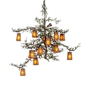 Meyda Tiffany Pine Branch 15 Light 62" Wide Chandelier Cafe-Noir
