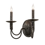 Meyda Tiffany Bell 2 Light 10" Tall Wall Sconce Smoke