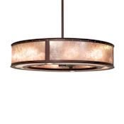 Meyda Tiffany Smythe Craftsman 30" 5 Blade Indoor Ceiling Fan Mahogany Bronze