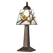 Meyda Tiffany Backyard Friends 15" Tall Buffet Table Lamp Mahogany Bronze