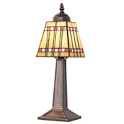 Meyda Tiffany Prairie Corn 15" Tall Buffet Table Lamp Mahogany Bronze