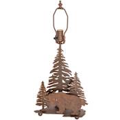 Meyda Tiffany Grizzly Bear 16" Tall Lamp Base N/A