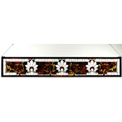 Meyda Tiffany 57" W X 9.5" H Beveled Ellsinore Transom Stained Glass Window Clear