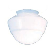 Meyda Tiffany 7" W Schoolhouse Classic Globe 4" Neck Replacement Shade White
