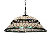Meyda Tiffany Tiffany Roman 3 Light 24" Wide Pendant Mahogany Bronze
