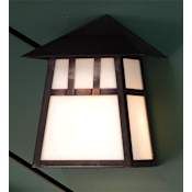Meyda Tiffany Stillwater Double Bar Mission 11" Tall Wall Sconce with Shade Craftsman Brown