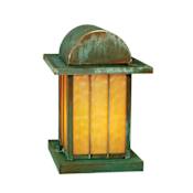 Meyda Tiffany Two Light Up Lighting Outdoor Post Light Verdi