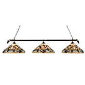 Meyda Tiffany 72.5" L Jeweled Grape 3 Light Island Chandelier Custom
