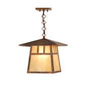 Meyda Tiffany 12" Square Stillwater Double Bar Mission Ceiling Pendant Vintage Copper