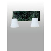 Meyda Tiffany Oyster Bay 2 Light 14" Wide Bathroom Vanity Light with White Glass Shade N/A