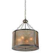 Meyda Tiffany Smythe Craftsman 4 Light 20" Wide Pendant Steel