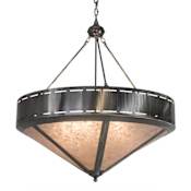 Meyda Tiffany Craftsman Prime 6 Light 36" Wide Pendant Steel