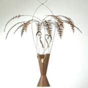 Meyda Tiffany Fern 2 Light 36" Wide Pendant Rust