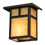 Meyda Tiffany Hyde Park 7" Tall Wall Sconce Craftsman Brown
