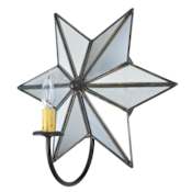 Meyda Tiffany Mirrored Star 15" Tall Wall Sconce Black