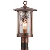 Meyda Tiffany Winter Pine 17" Tall Post Light N/A