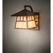 Meyda Tiffany Stillwater Double Bar Mission 10" Tall Wall Sconce with Shade Vintage Copper