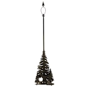 Meyda Tiffany Lone Deer 62" Tall Lamp Base Timeless Bronze