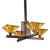 Meyda Tiffany Prairie Corn 4 Light 47" Wide Multi Light Pendant N/A